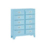 Vintage Plastic Storage Cabinet Tall Drawer Dresser for Bedroom, Wall-Leaning Sideboard Buffet Cabinet for Living Room Kitchen