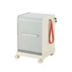 Under-Desk Mobile Storage Cabinet, Dustproof Lockable File Cabinet with Drawers, Snack Organizer Trolley for Home Use