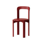 Vintage French Solid Wood Dining Chair Stackable Backrest Color Options Home Use Chair Swiss Designer Restaurant Café Chair