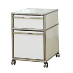 Mobile Drawer Cabinet Modern Simple Color Options INS Nightstand Stainless Steel Customized Modular Filing Cabinet With Castor