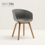 Famous modern plastic armchair nordic chair for living room