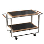 Vintage Trolley Shelf | Double-Layer Movable Tea Table for Living Room | Modern Minimalist Sofa Side Table