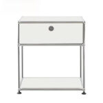 Modern Bedside Table Simple Design Stand Stainless Steel with Storage Drawers Accept Customized Luxury Nightstands for Bedroom