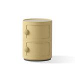 Nordic Modern Round Plastic Bedside Table Children's Home Bedroom Storage Cabinet and Snack Stand for Living Room and Dining