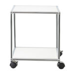 Stainless Steel Coffee Table, Light Luxury, Modern Modular Combination Cabinet, Movable Wrought Iron Shelf, Sofa Side Table