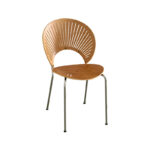Nordic Luxury Chair Home Furniture Dining Room Oak Plywood Shell Dining Side Chair
