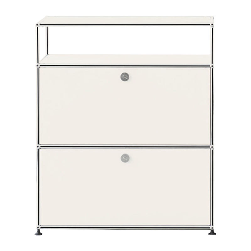 USM-145 Modern Stainless Steel Bucket Cabinet Modular Cabinet Household Floor Storage Cabinet - Image 1