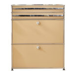 Modern Creative Bedroom Display Storage Cabinet White Stainless Steel Sideboard Drawer Chest for Home Villa swiss Design