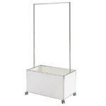 Stainless Steel Movable Hanger Floor-to-ceiling Bedroom Metal Module Combination Hanger Pre-owned Stainless Steel Cloakroom