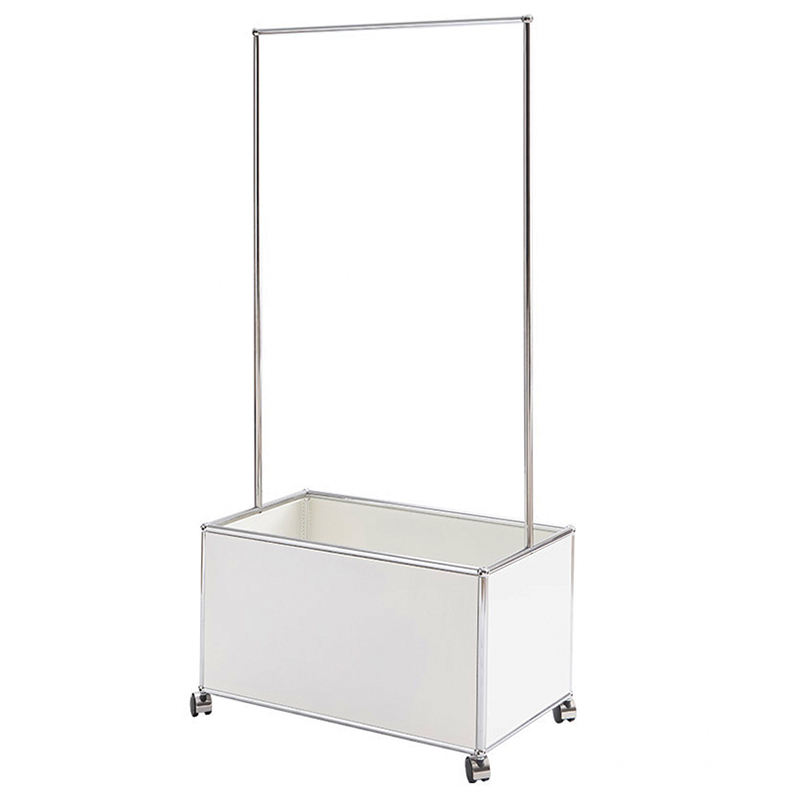 USM-055 Stainless Steel Movable Hanger Floor-to-ceiling Bedroom Metal Module Combination Hanger Pre-owned Stainless Steel Cloakroom - Image 1