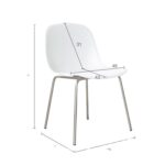Nordic Dining Chair Medieval Stainless Steel Chair for Restaurant Dining Room