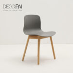 Nordic modern design full microfiber upholstered seat side chair beech wood legs dining chair for dining room rest