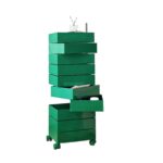 Modern Multi-Function Storage Cabinets Sofa Side Table and Movable Snack Cabinet With Design for Dining & Living Room Use